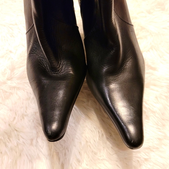 Steve Madden Leather Calf Heel Boots - Picture 3 of 15